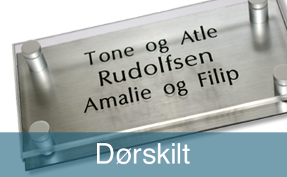 Dørskilt