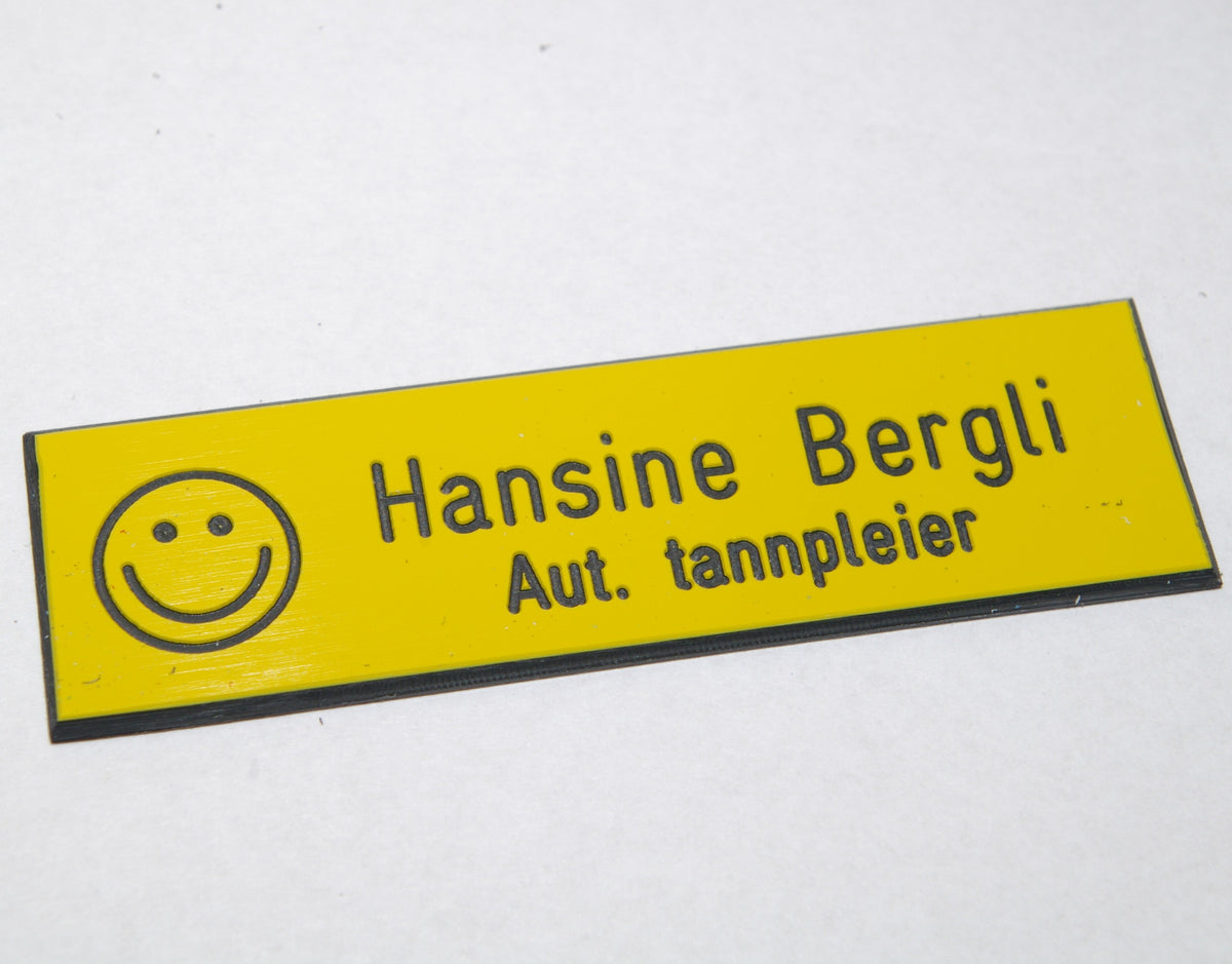 Navneskilt i plast, type A, bilde 3