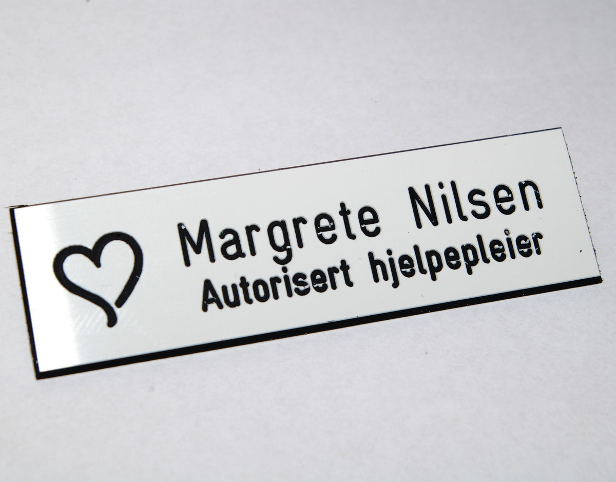 Navneskilt i plast, type A, bilde 6