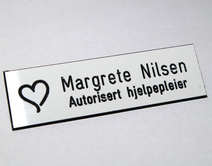Navneskilt i plast, type A, bilde 6