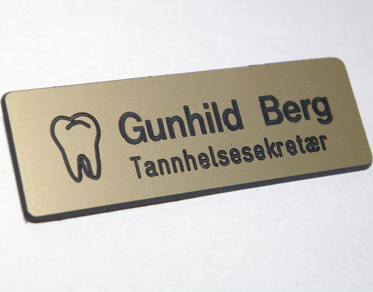 Navneskilt i plast, type B, bilde 2