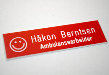 Navneskilt i plast, type A, bilde 8