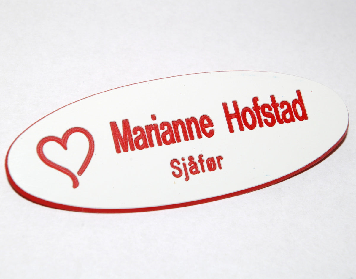 Navneskilt i plast, type C, bilde 7