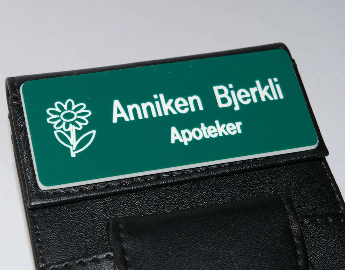 Navneskilt i plast til skinnmappe, bilde 13