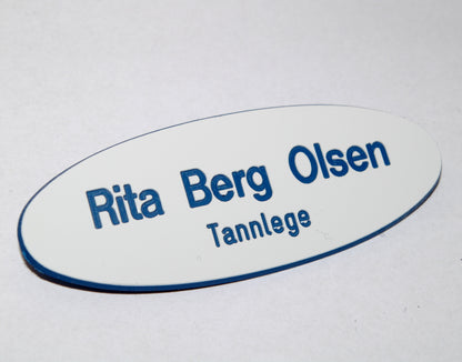 Navneskilt i plast, type C, bilde 2