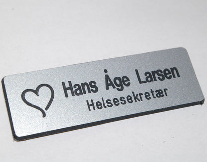 Navneskilt i plast, type B, bilde 3
