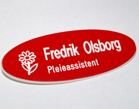 Navneskilt i plast, type C