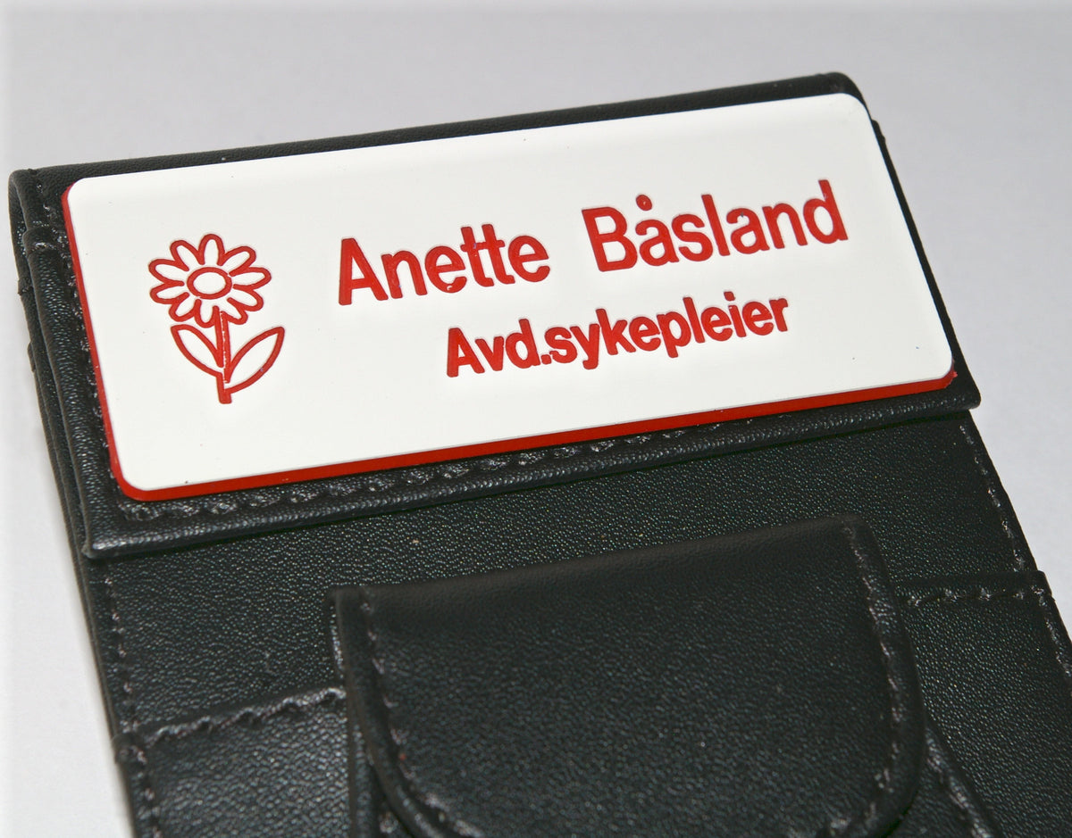 Navneskilt i plast til skinnmappe, bilde 5