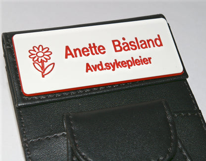 Navneskilt i plast til skinnmappe, bilde 5