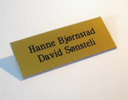 Postkasseskilt i eloksert aluminium, bilde 2