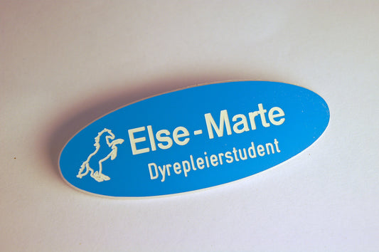 Navneskilt i plast, type C